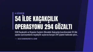 54 İlde Kaçakçılık Operasyonu 294 Gözaltı