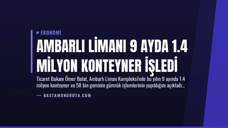 Ambarlı Limanı 9 Ayda 1.4 Milyon Konteyner İşledi