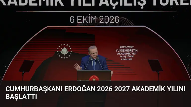 Cumhurbaşkanı Erdoğan 2026 2027 Akademik Yılını Başlattı