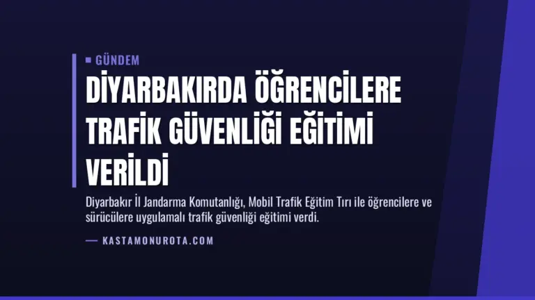 Diyarbakırda Öğrencilere Trafik Güvenliği Eğitimi Verildi