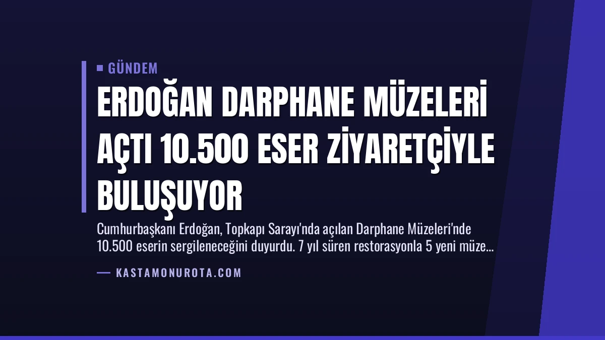 Erdoğan Darphane Müzeleri Açtı 10.500 Eser Ziyaretçiyle Buluşuyor