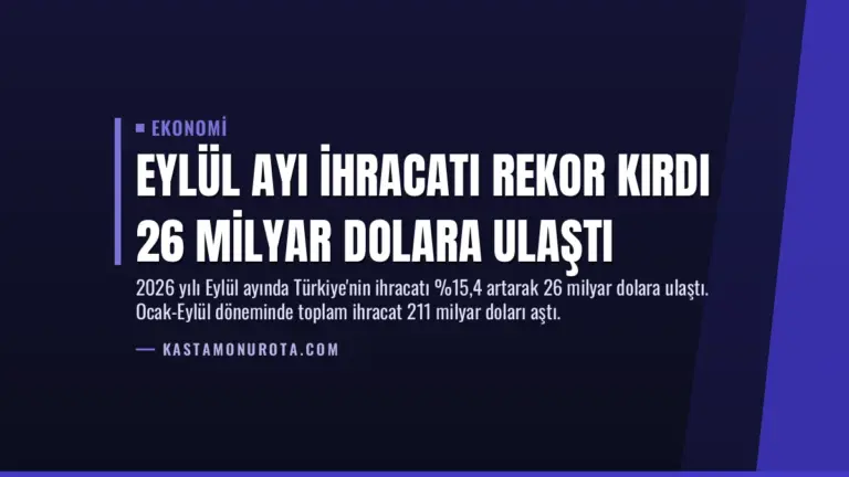 Eylül Ayı İhracatı Rekor Kırdı 26 Milyar Dolara Ulaştı