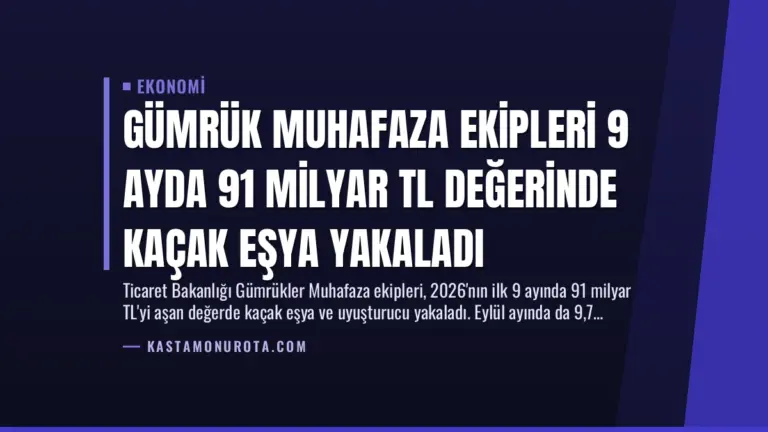 Gümrük Muhafaza Ekipleri 9 Ayda 91 Milyar TL Değerinde Kaçak Eşya Yakaladı