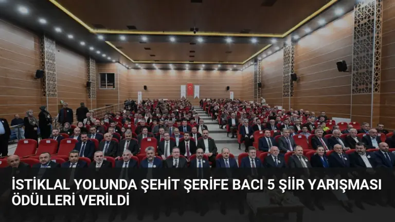 İstiklal Yolunda Şehit Şerife Bacı 5 Şiir Yarışması Ödülleri Verildi