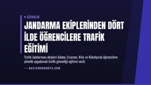 Jandarma Ekiplerinden Dört İlde Öğrencilere Trafik Eğitimi