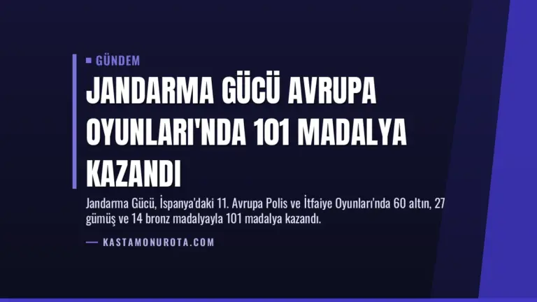 Jandarma Gücü Avrupa Oyunları'nda 101 Madalya Kazandı