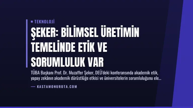 Şeker: Bilimsel Üretimin Temelinde Etik ve Sorumluluk Var