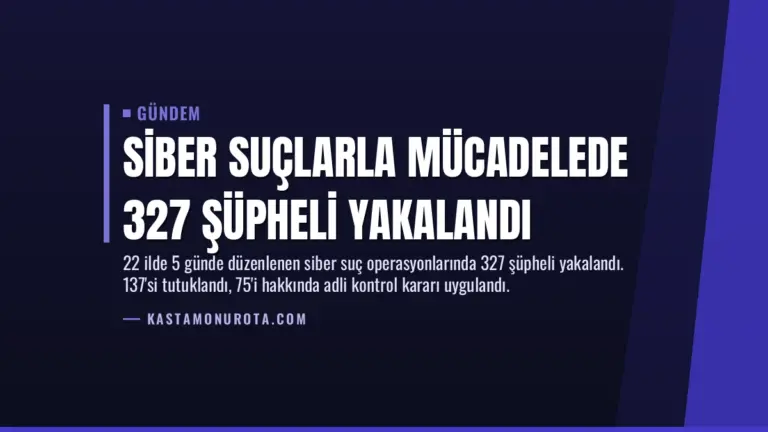 Siber Suçlarla Mücadelede 327 Şüpheli Yakalandı