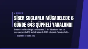 Siber Suçlarla Mücadelede 6 Günde 643 Şüpheli Yakalandı