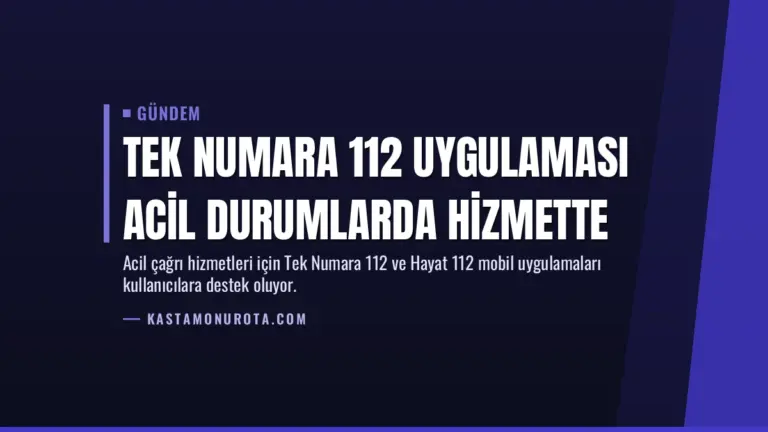 Tek Numara 112 Uygulaması Acil Durumlarda Hizmette