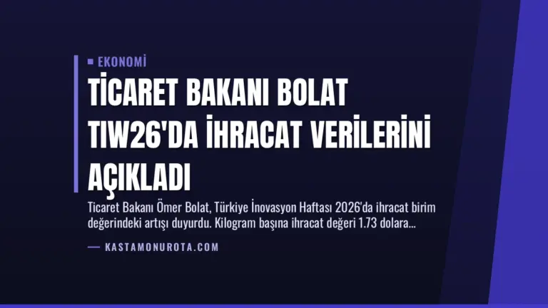Ticaret Bakanı Bolat TIW26’da İhracat Verilerini Açıkladı