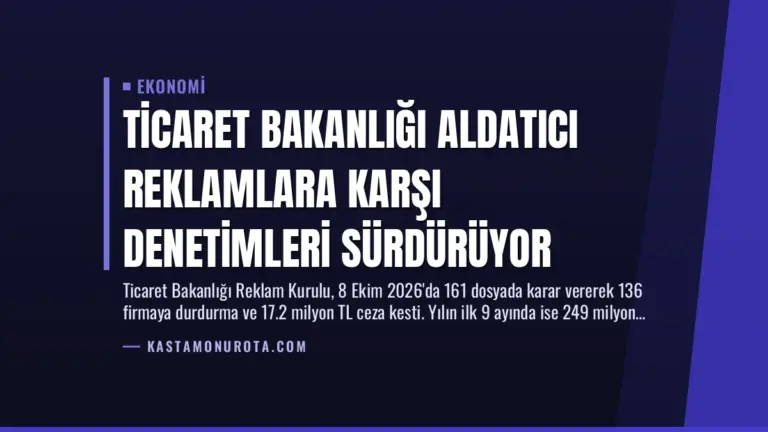 Ticaret Bakanlığı Aldatıcı Reklamlara Karşı Denetimleri Sürdürüyor