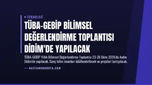 TÜBA-GEBİP Bilimsel Değerlendirme Toplantısı Didim’de Yapılacak