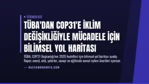 TÜBA’dan COP31’e İklim Değişikliğiyle Mücadele İçin Bilimsel Yol Haritası
