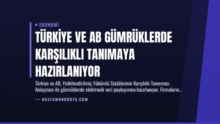 Türkiye ve AB Gümrüklerde Karşılıklı Tanımaya Hazırlanıyor