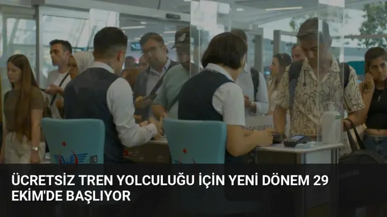Ücretsiz Tren Yolculuğu İçin Yeni Dönem 29 Ekim’de Başlıyor