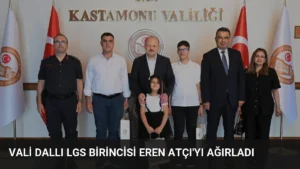Vali Dallı LGS Birincisi Eren Atçı’yı Ağırladı