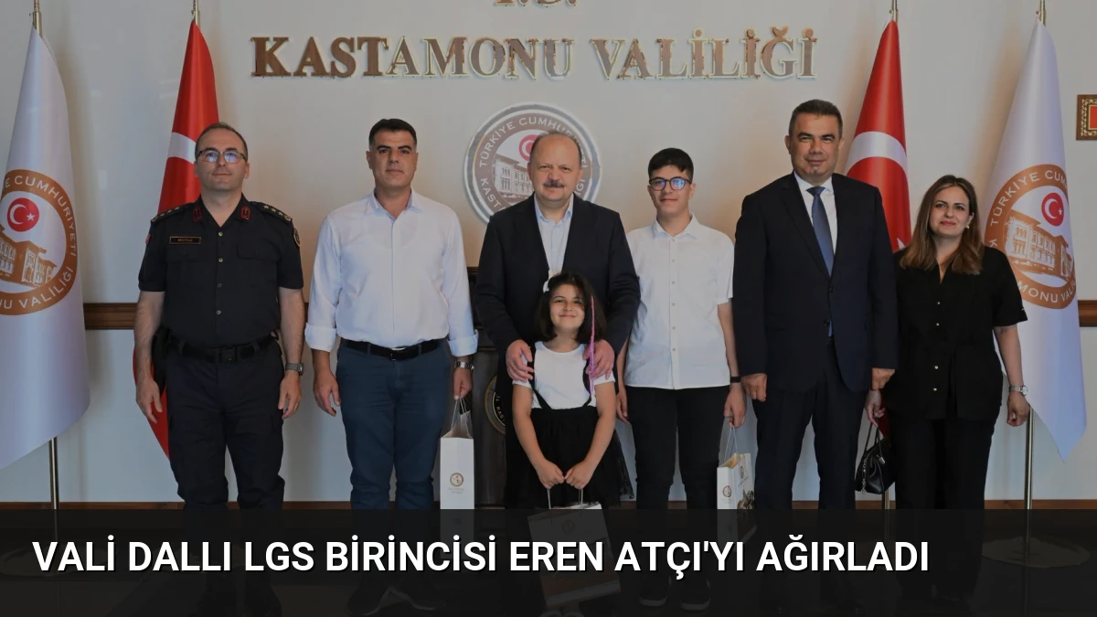Vali Dallı LGS Birincisi Eren Atçı’yı Ağırladı